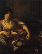 Eugene Delacroix algeriska kvinnor oil painting artist